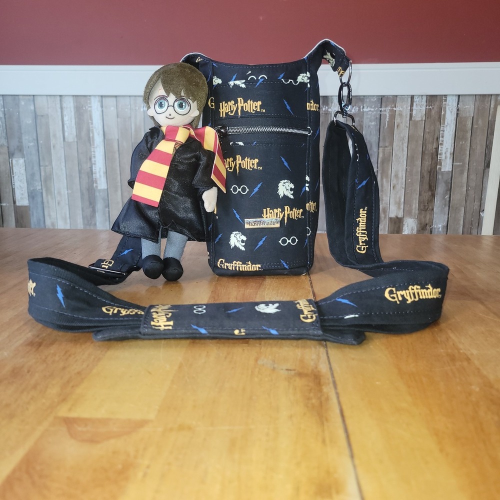 HARRY POTTER 32oz Thermal Cup Bag Crossbody  Adjustable Strap *1 Of A Kind*